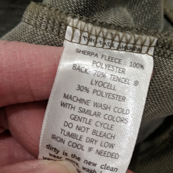 Toad & Co New Allie Sherpa Bomber Jacket Olive L - Picture 6 of 8